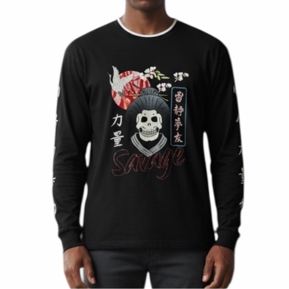Launder By Bailey Apparel Graphic Long Sleeve T-Shirt